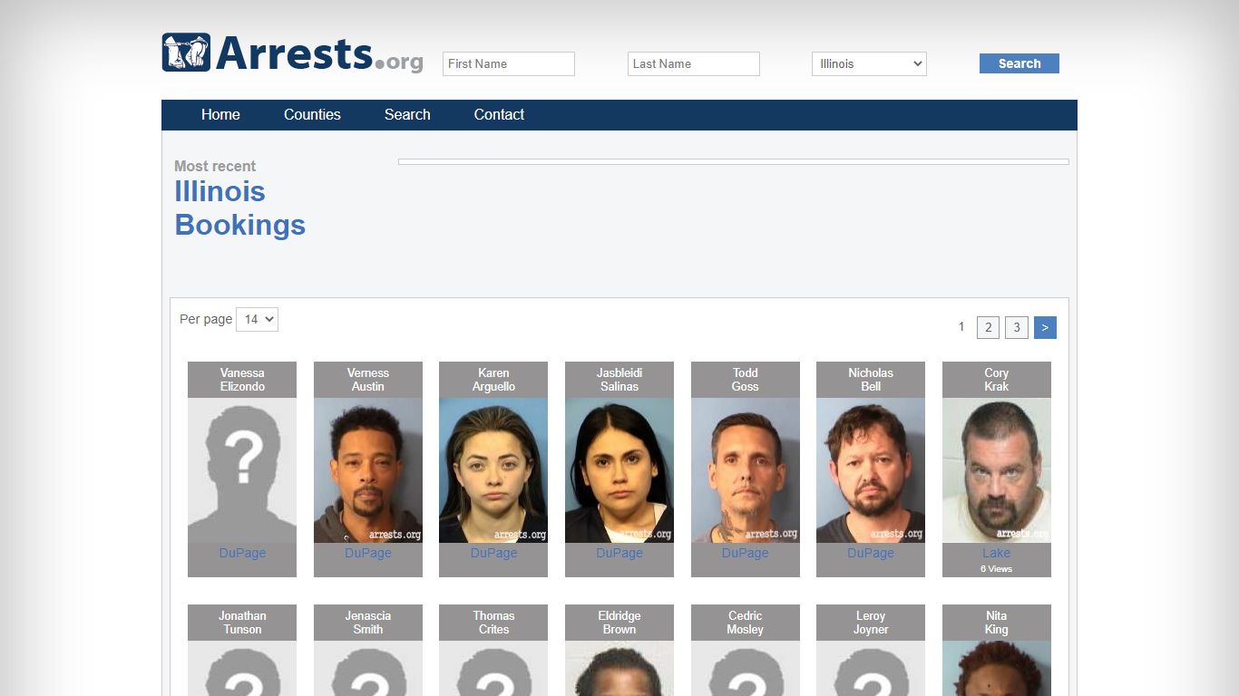 Illinois Arrests and Inmate Search